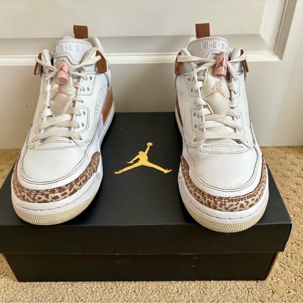 Jordan Spizike Low GS Sneakers - White/Pink/Brown
